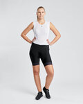 RIVANELLE Kolesarske kratke hlače z naramnicami - BRISK - črna/bela