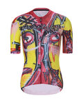 RIVANELLE Kolesarski dres s kratkimi rokavi - FURIOSO - rdeča/rumena
