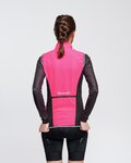 RIVANELLE Kolesarski brezrokavnik - WIND/RAIN LADY - rožnata