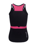 RIVANELLE Kolesarski dres brez rokavov - SPARK ELITE - črna/rožnata