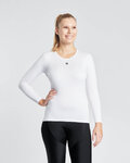 RIVANELLE Kolesarska  majica z dolgimi rokavi - WINTER BASE LAYER - bela