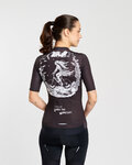RIVANELLE Kolesarski dres s kratkimi rokavi - MOONLIGHT - črna/bela