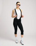 RIVANELLE Kolesarske 3/4 hlače z naramnicami - ELITE 3/4 LADY  - črna