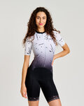 RIVANELLE Kolesarski kombinezon - TEMPO - bela/črna