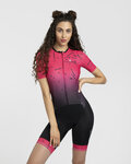 RIVANELLE Kolesarski kombinezon - TEMPO - rožnata/črna