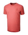 IXS Kolesarska  majica s kratkimi rokavi - FLOW 1.0 TECH TEE - rdeča