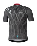 SHIMANO Kolesarski dres s kratkimi rokavi - AEROLITE - siva