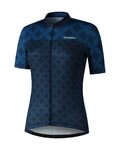 SHIMANO Kolesarski dres s kratkimi rokavi - MIZUKI - modra