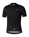 SHIMANO Kolesarski dres s kratkimi rokavi - ELEMENT - črna