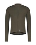SHIMANO Kolesarski dres z dolgimi rokavi poletni - VERTEX THERMAL LONG - zelena