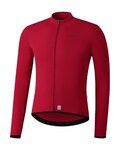 SHIMANO Kolesarski dres z dolgimi rokavi poletni - VERTEX THERMAL LONG - rdeča