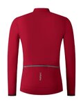 SHIMANO Kolesarski dres z dolgimi rokavi poletni - VERTEX THERMAL LONG - rdeča