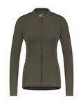 SHIMANO Kolesarski dres z dolgimi rokavi zimski - KAEDE THERMAL LONG - siva