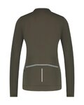 SHIMANO Kolesarski dres z dolgimi rokavi zimski - KAEDE THERMAL LONG - siva