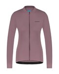 SHIMANO Kolesarski dres z dolgimi rokavi zimski - KAEDE THERMAL LONG - vijolična