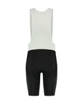 SHIMANO Kolesarske kratke hlače z naramnicami - INIZIO - črna