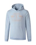 SHIMANO pulover - HOODIE - svetlo modra