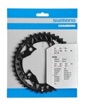 SHIMANO menjalnik - SLX M672/622/612 40 - črna