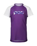 POC Kolesarski dres s kratkimi rokavi - ESSENTIAL MTB - vijolična/bela
