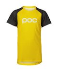 POC Kolesarski dres s kratkimi rokavi - ESSENTIAL MTB - rumena/siva