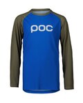 POC Kolesarski dres z dolgimi rokavi poletni - ESSENTIAL MTB - modra/zelena