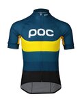 POC Kolesarski dres s kratkimi rokavi - ESSENTIAL ROAD LOGO - rumena/modra