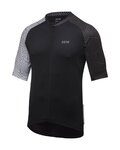 GORE Kolesarski dres s kratkimi rokavi - C5 - bela/črna