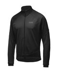 GORE Kolesarska  podaljšana jakna - C3 WINDSTOPPER® - črna