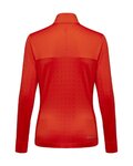 GORE Kolesarska  majica z dolgimi rokavi - EVERYDAY THERMO 1/4-ZIP WMN - oranžna
