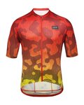 GORE Kolesarski dres s kratkimi rokavi - RAIN CAMO - oranžna/rumena
