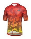 GORE Kolesarski dres s kratkimi rokavi - RAIN CAMO - oranžna/rumena