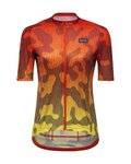 GORE Kolesarski dres s kratkimi rokavi - RAIN CAMO WMN - oranžna/rumena