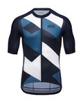 GORE Kolesarski dres s kratkimi rokavi - SPIRIT SIGNAL - bela/modra