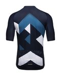 GORE Kolesarski dres s kratkimi rokavi - SPIRIT SIGNAL - bela/modra