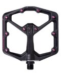 CRANKBROTHERS pedale - STAMP 7 Large - črna/rožnata