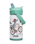 CAMELBAK Kolesarska steklenica za vodo - THRIVE FLIP STRAW KIDS VSS 0,35 L - bela/večbarvno