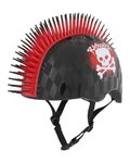 BELL Kolesarska čelada - SKULL HAWK - črna/rdeča