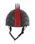 BELL Kolesarska čelada - SKULL HAWK - črna/rdeča