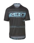 GIRO Kolesarski dres s kratkimi rokavi - ROUST - črna/svetlo modra