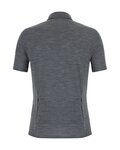 SANTINI srajca - GRAVEL SUMMER WOOL - siva