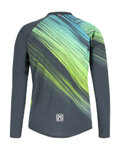 SANTINI Kolesarski dres z dolgimi rokavi zimski - SASSO - zelena/siva