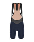 SANTINI Kolesarske kratke hlače z naramnicami - SLEEK RAGGIO - modra