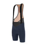 SANTINI Kolesarske kratke hlače z naramnicami - SLEEK RAGGIO - modra