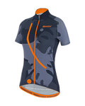 SANTINI Kolesarski dres s kratkimi rokavi - GIADA MAUI LADY - večbarvno/modra