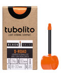 TUBOLITO zračnica - S-TUBO ROAD 700x18/28C BLACK - SV80 - oranžna