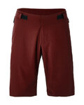SANTINI Kolesarske kratke hlače brez naramnic - FULCRO - bordo