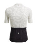 SANTINI Kolesarski dres s kratkimi rokavi - COLORE RIGA - bela
