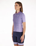 SANTINI Kolesarski dres s kratkimi rokavi - PAWS FORMA - vijolična