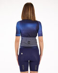 SANTINI Kolesarski dres s kratkimi rokavi - OMBRA - modra