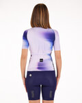 SANTINI Kolesarski dres s kratkimi rokavi - OMBRA - vijolična